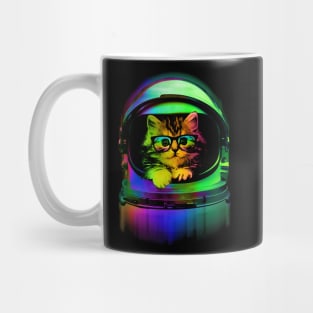 Cool Kitten on the helmet Mug